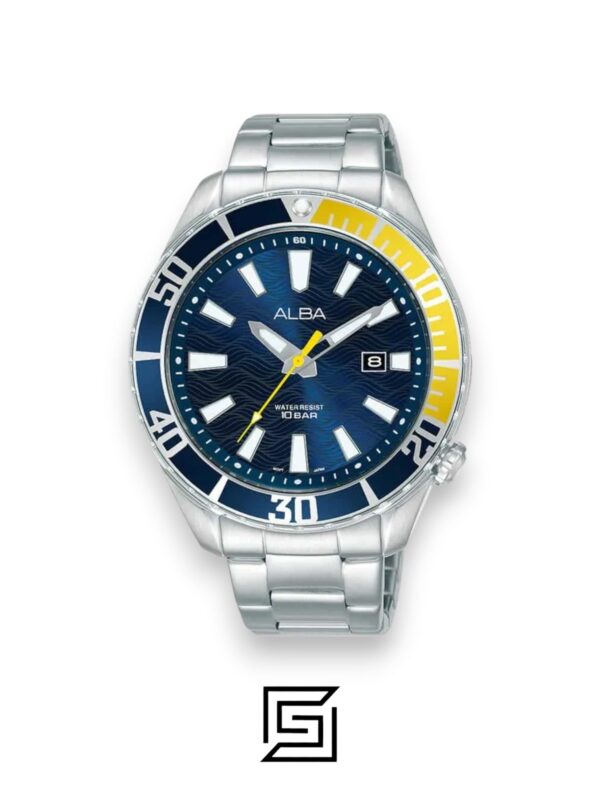 Men,Original Watches Alba watches Active Stainless Steel Round Analog Water Resistant Watch for Men - AG8K25X Alba