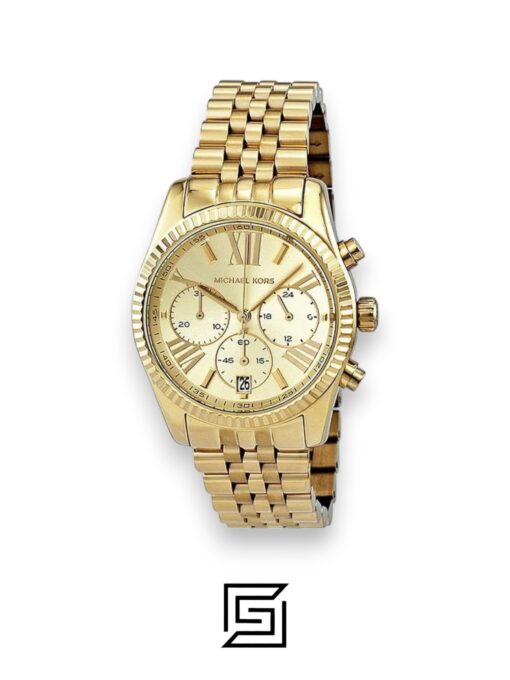 Michael Kors original-watches Lexington Women's Gold Dial Stainless Steel Band Watch - MK5556