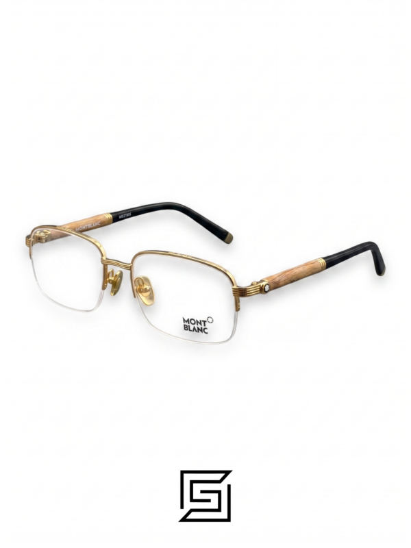 MontBlanc eyeglasses NEW MONT BLANC MB 447 028 GOLD WOOD
