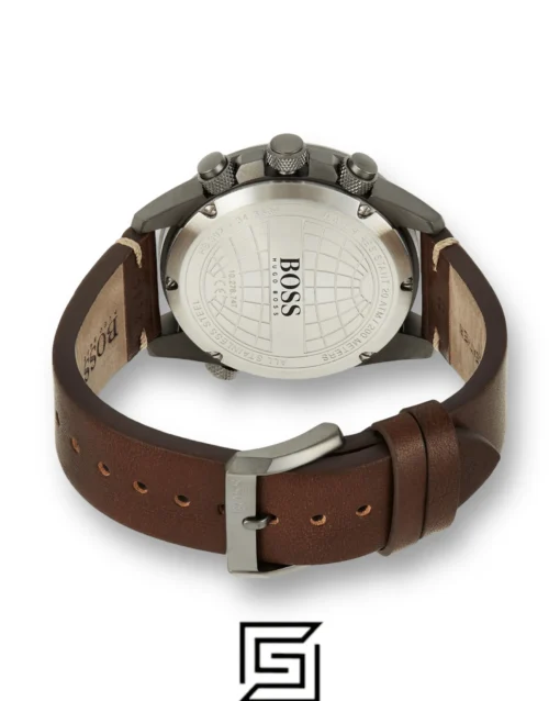 For men,Watches,For men,Original Watches Hugo Boss original-watches Mens Quartz Watch, Chronograph Display and Leather Strap 1513773, Brown, Strap Hugo Boss