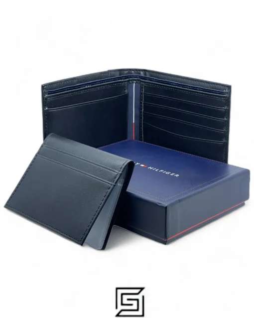 Leather,Wallets,For men Tommy Hilfiger leather TOMMY SINGLE WALLET W FLAT FABRIC LOGO/BLACK Tommy Hilfiger