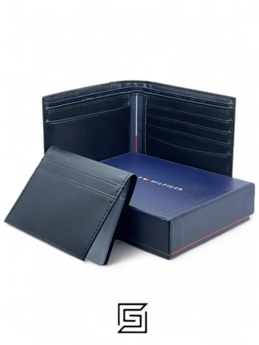 Leather,Wallets,For men Tommy Hilfiger leather TOMMY SINGLE WALLET W FLAT FABRIC LOGO/BLACK Tommy Hilfiger