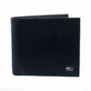 Leather,Wallets,Men leather TOMMY SINGLE WALLET W FLAT METAL LOGO/BLACK Tommy Hilfiger