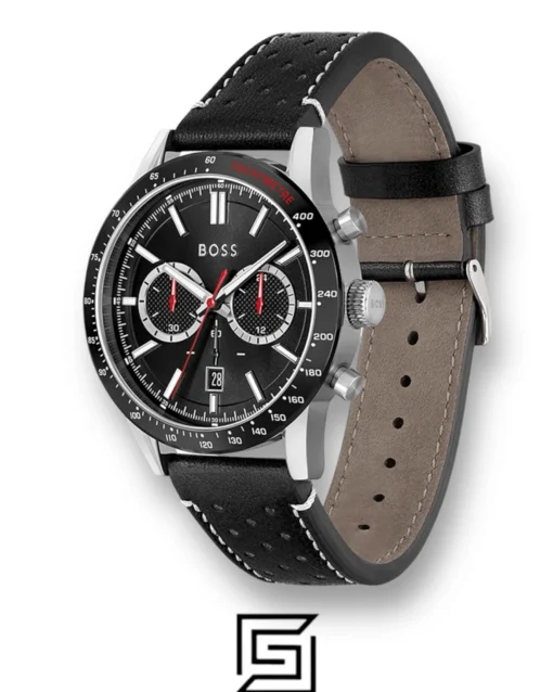 For men,Watches,For men,Original Watches Hugo Boss watches BOSS Allure Men's Chronograph Stainless Steel and Leather Strap Watch-1513920 Hugo Boss