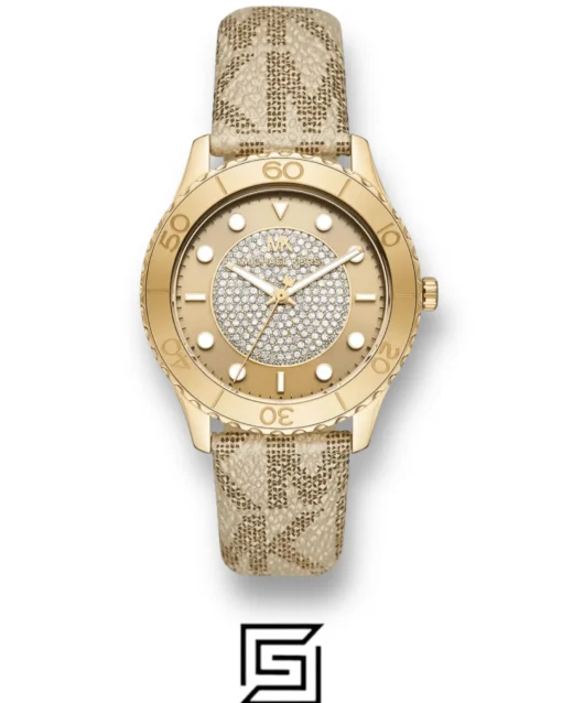 For women,Watches,For women,Original Watches watches Michael Kors Women's Runway Stainless Steel Quartz Watch with PVC Strap, Gold, 20 (Model: MK6999) Michael Kors