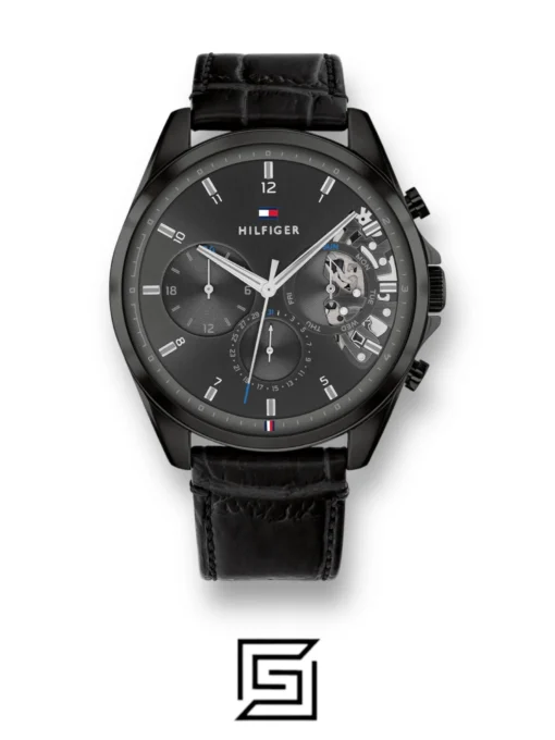 For men,Watches,For men,Original Watches watches Tommy Hilfiger Men's Multi Dial Quartz Watch Baker with Leather Strap 1710452 Tommy Hilfiger