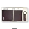 Leather,Wallets,Men wallets CK ORG LEATHER GIFT SET SOFT PATTERN/BROWN Calvin Klein