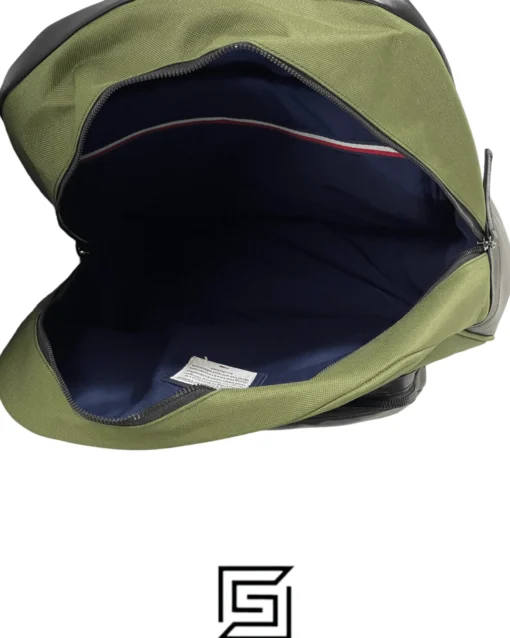 Bags,Leather,Men,Women leather TOMMY HILFIGER BACKPACK AM0AM10271 ARMY GREEN Tommy Hilfiger