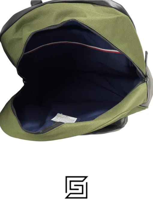 Bags,Leather,Men,Women leather TOMMY HILFIGER BACKPACK AM0AM10271 ARMY GREEN Tommy Hilfiger