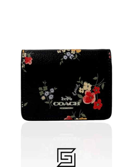 Leather,Wallets,For women Coach wallets Mini Wallet With Wildflower Print C0060 Coach