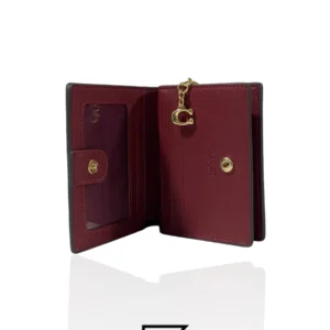 Leather,Wallets,Women Coach wallets Snap Wallet With Heart Floral Print C2868 Coach