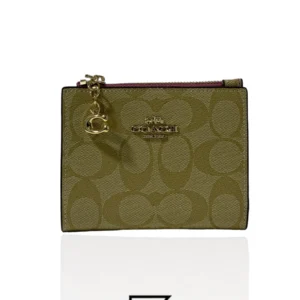Leather,Wallets,Women Coach wallets Snap Card Case In Signature Canvas F78002 Coach