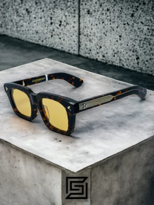 Men,Sunglasses Jacques Marie Mage sunglasses QUENTIN JMMQU 9D/TIGER X YELLOW Jacques Marie Mage