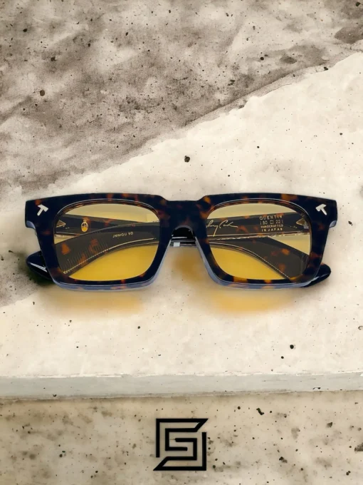 Men,Sunglasses Jacques Marie Mage sunglasses QUENTIN JMMQU 9D/TIGER X YELLOW Jacques Marie Mage