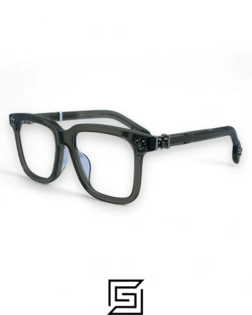 Eyeglasses,Men eyeglasses CHROME HEART CH8245 - Transparent Grey Chrome Heart