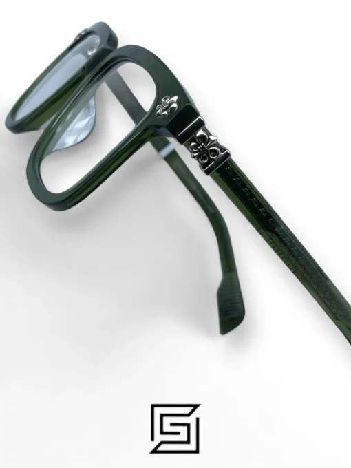 Eyeglasses,Men eyeglasses Chrome Heart CH8245 – Olive Chrome Heart