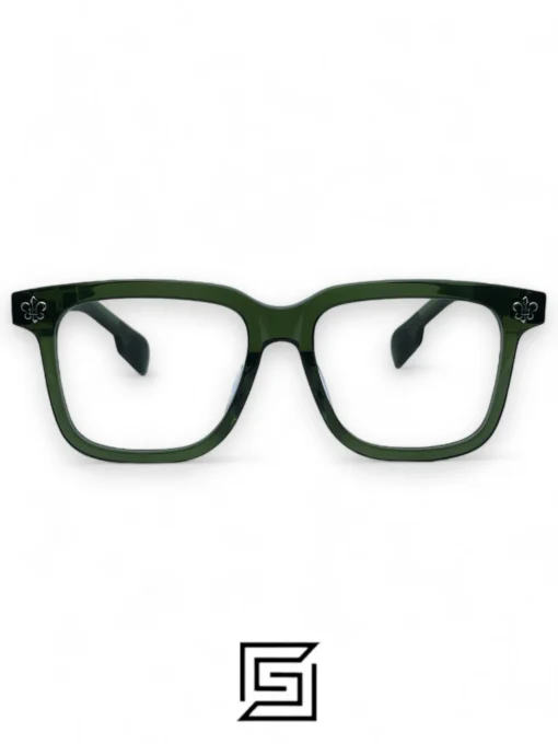 Eyeglasses,Men eyeglasses Chrome Heart CH8245 – Olive Chrome Heart