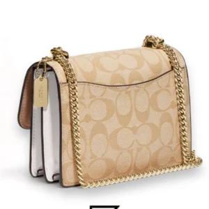 Bags,Leather,Women Coach leather Mini Klare Crossbody In Signature Canvas C9946 Coach