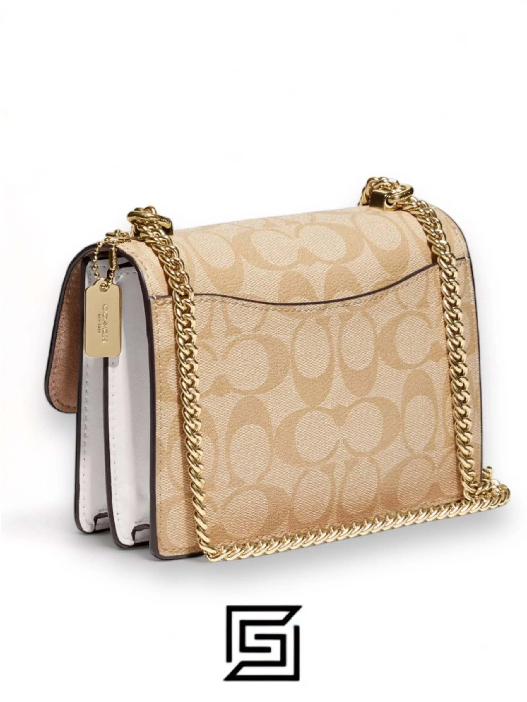 Bags,Leather,Women Coach leather Mini Klare Crossbody In Signature Canvas C9946 Coach