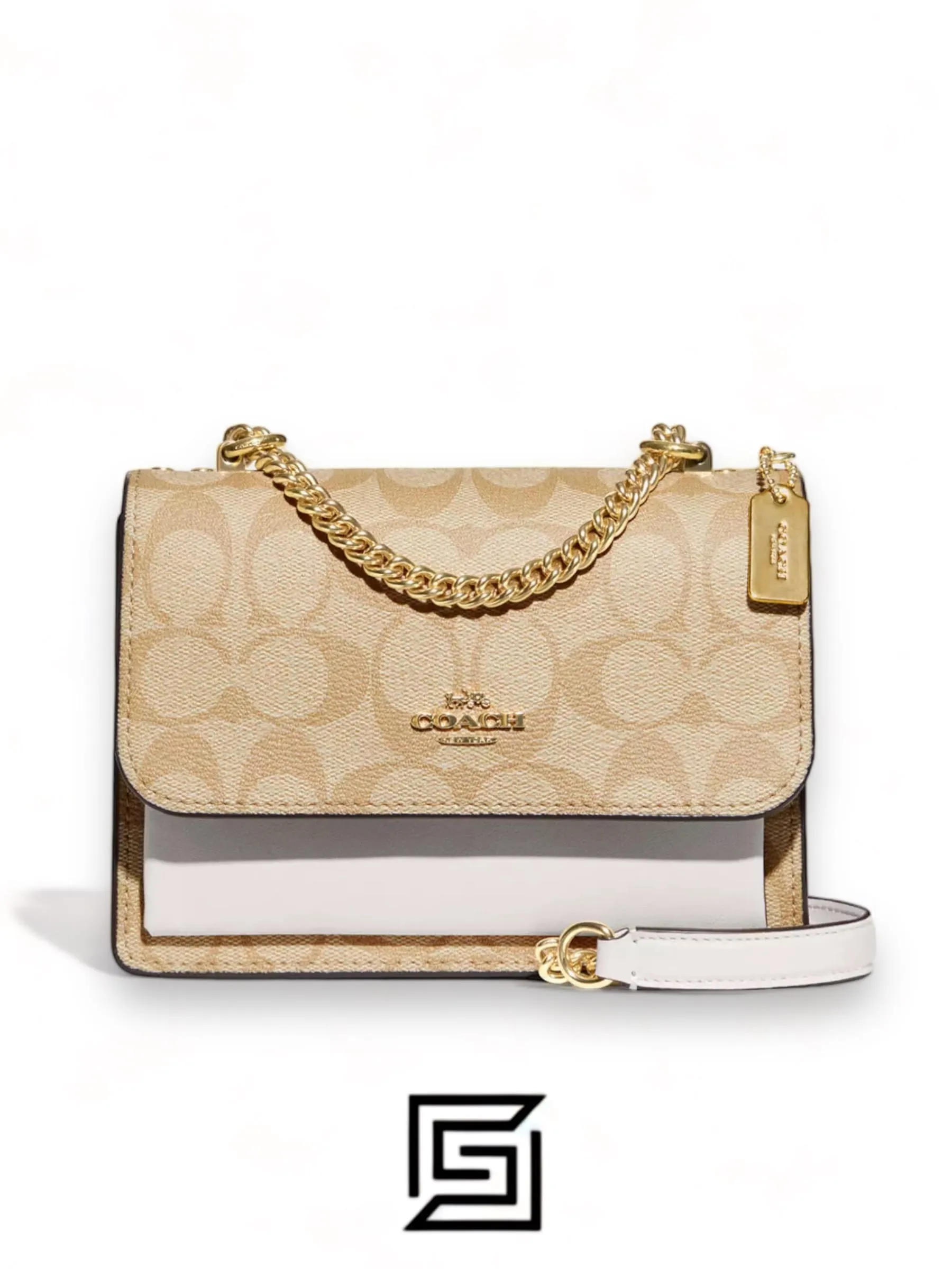 Bags,Leather,Women Coach leather Mini Klare Crossbody In Signature Canvas C9946 Coach