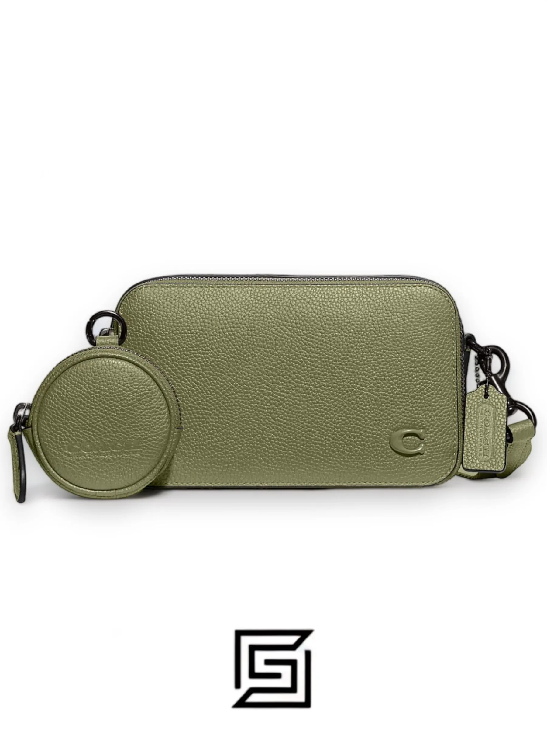 Bags,Leather,Women Coach leather Charter Slim Crossbody Green CC070 Coach