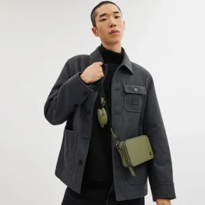 Bags,Leather,Women Coach leather Charter Slim Crossbody Green CC070 Coach