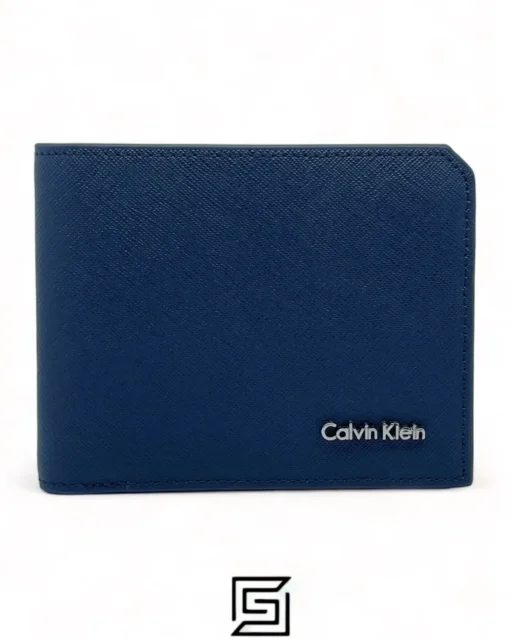 Leather,Wallets,For men wallets CK SINGLE WALLET FLAT METAL LOGO SOFT PATTERN/BLUE Ck