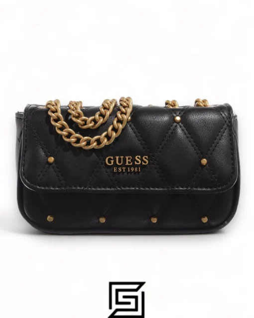 Bags,Leather leather GUESS Triana Micro Mini Black Guess