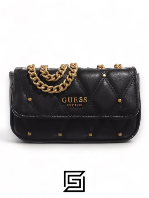 Bags,Leather leather GUESS Triana Micro Mini Black Guess