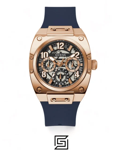 For men,Watches,For men,Original Watches original-watches GUESS Mens Navy Rose Gold Tone Multi-function Watch GW0569G3 Guess