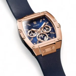 Men,Original Watches original-watches Men's Guess Rose Gold Multifunction Case Blue Strap Watch - GW0202G4 Guess