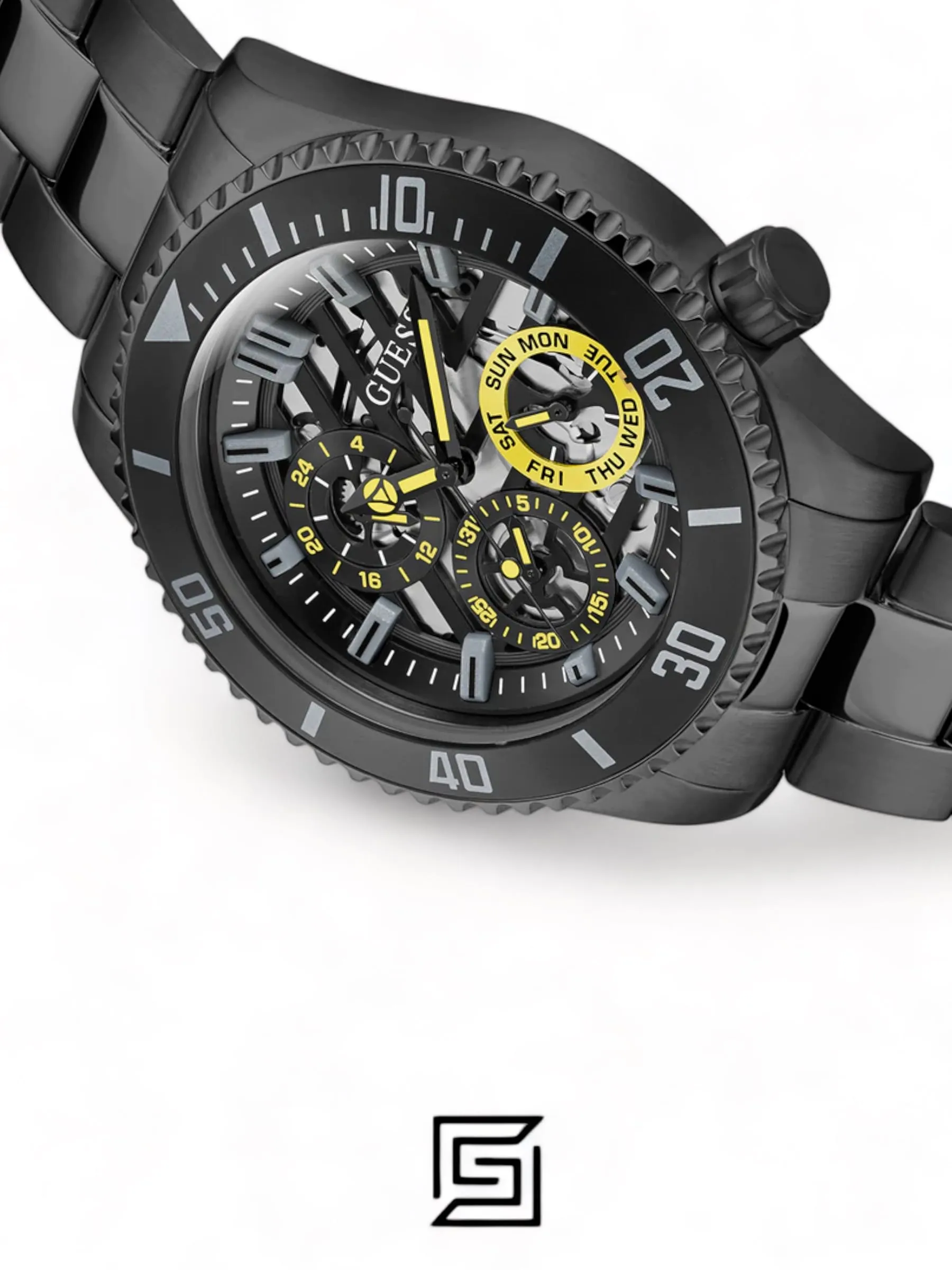 Men,Watches,Men,Original Watches watches GUESS Mens Black Multi-function Watch - GW0488G3 Guess