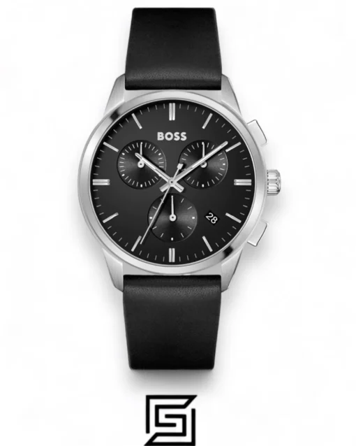 For men,Watches,For men,Original Watches original-watches Hugo Boss Dapper Black Leather Mens Watch - 1513925 Hugo Boss