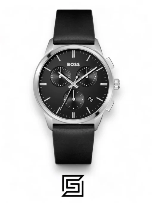 For men,Watches,For men,Original Watches original-watches Hugo Boss Dapper Black Leather Mens Watch - 1513925 Hugo Boss