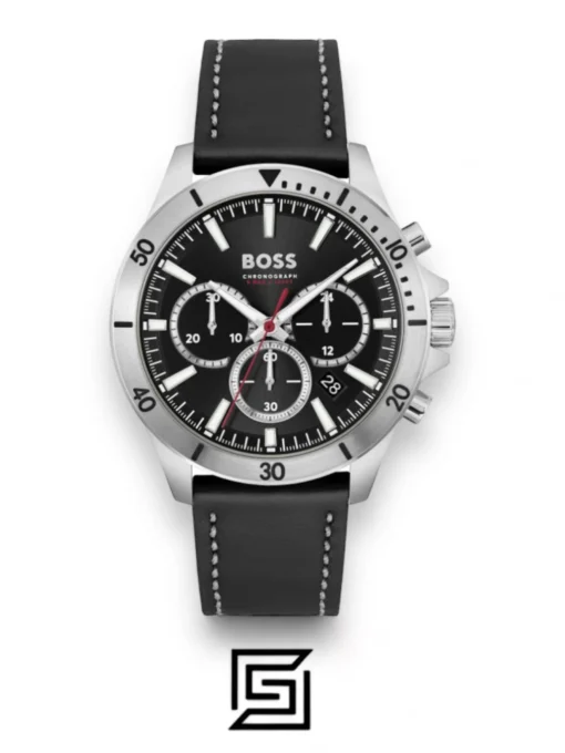 Men,Original Watches Hugo Boss original-watches Gents BOSS Troper Black Leather Strap Watch - 1514055 Hugo Boss