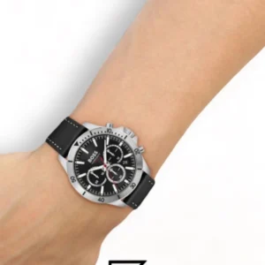 Men,Original Watches Hugo Boss original-watches Gents BOSS Troper Black Leather Strap Watch - 1514055 Boss