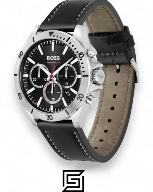 For men,Watches,For men,Original Watches Hugo Boss original-watches Gents BOSS Troper Black Leather Strap Watch - 1514055 Hugo Boss