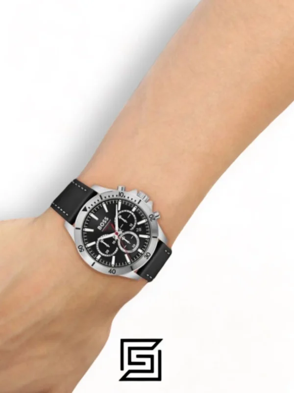 Men,Original Watches Hugo Boss original-watches Gents BOSS Troper Black Leather Strap Watch - 1514055 Boss
