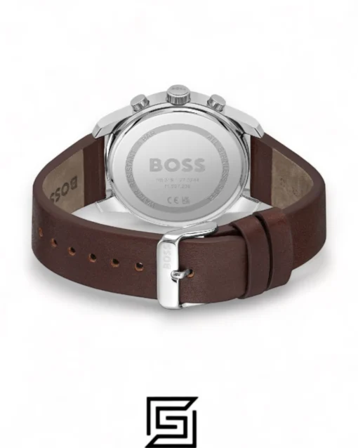 Men,Original Watches Hugo Boss original-watches BOSS Chronograph Quartz Watch for Men with Brown Leather Strap - 1514002 Hugo Boss