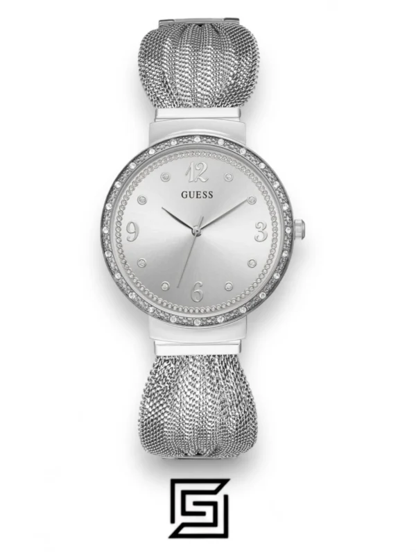 Original Watches,Women original-watches Guess Chiffon Analog Silver Dial Women's Watch - W1083L1 Guess