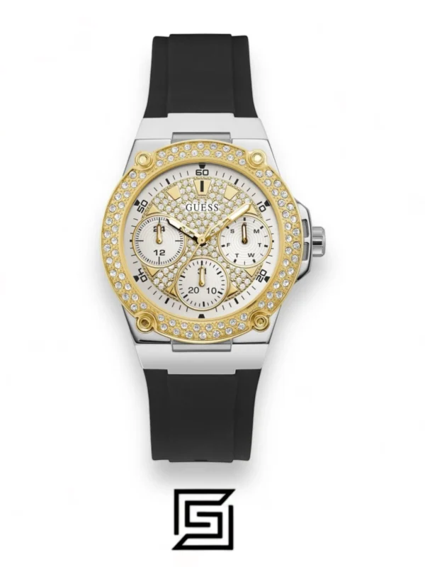 Original Watches,Women watches Guess Womens Quartz Watch Analog Display And Silicone Strap - W1291L1 Guess
