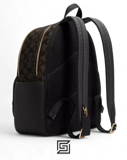 Bags,Leather Coach leather Court Backpack In Signature Canvas 5671 Coach