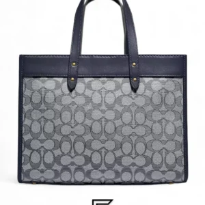 Bags,Leather,Women Coach leather Field Tote 30 In Signature Jacquard C3282 Coach