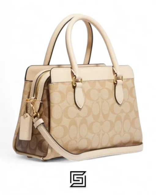 Bags,Leather Coach leather Darcie Carryall In Blocked Signature Canvas Style No.CH503 Coach