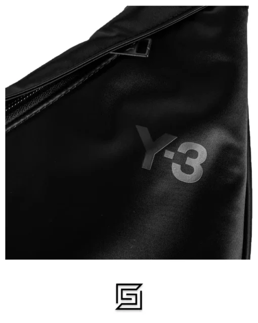 Bags,Leather,Men Y-3 leather SNEAKER SHOULDER BAG IN BLACK FH9251 Y-3