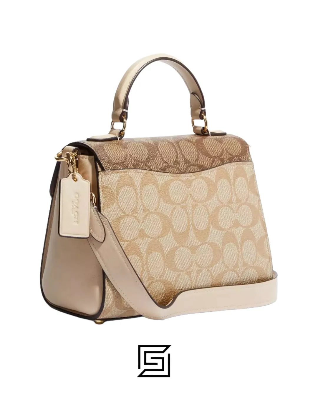 Bags,Leather,Women Coach leather Morgan Top Handle Satchel Bag In Blocked Signature Canvas CH314 Coach
