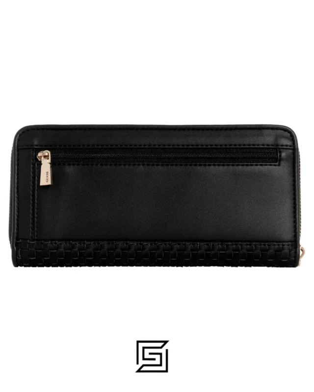 Leather,Wallets,Women wallets Guess Etel SLG Large Zip Around - Black Guess