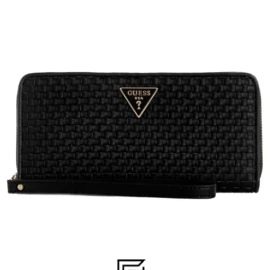 Leather,Wallets,Women wallets Guess Etel SLG Large Zip Around - Black Guess