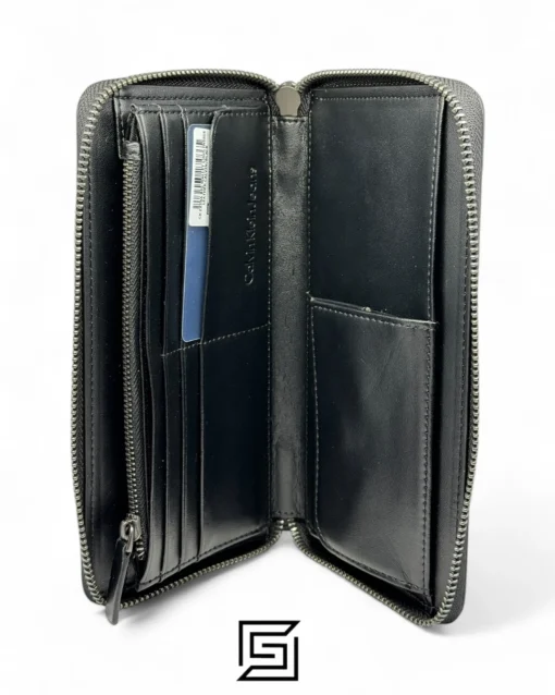 Leather,Wallets,For men Calvin Klein CK EXTRA BIG WALLET LOGO INSIDE LEATHER CALVIN/BLACK Calvin Klein