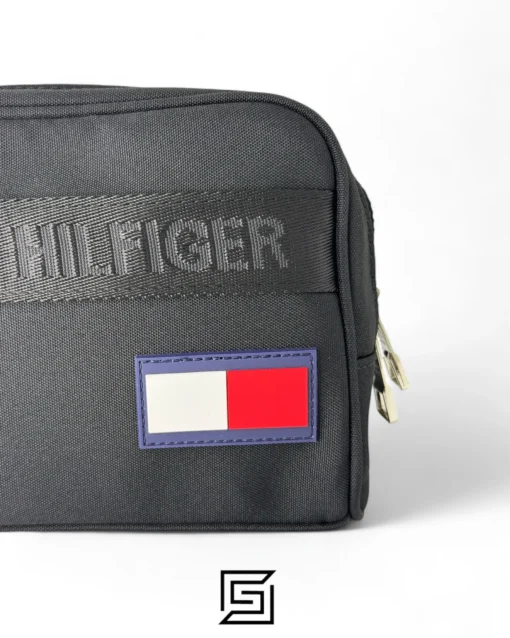 Bags,Leather,Men Tommy Hilfiger leather Tommy Handbag BOX FABRIC Tommy BIG RUBBER LOGO 4/BLACK Tommy Hilfiger